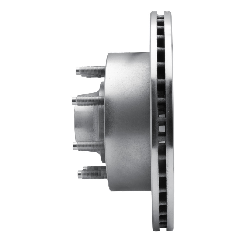 Ford E-350 Econoline Brake Rotor (1) - Front Left - R1 Concepts - Drilled & Slotted - Silver - `95-`07